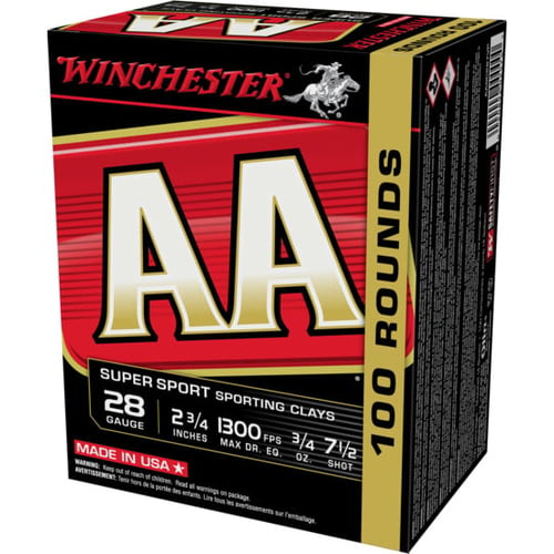 Winchester Ammo AASC287VP AA Sporting Clay 28 Gauge 2.75